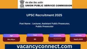 UPSC Recruitment 2025